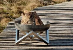 SvenskaV Design Feuerschale Z L - Ø 45 Cm - Rohstahl