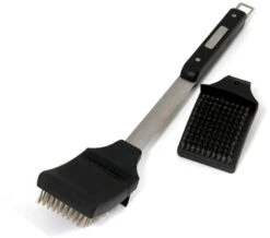 Broil King Grillbürste 47cm Edelstahlborsten Mit Spritzschutz + Ersatzkopf -Broil King || Napoleon || Rösle Verkaufsgeschäft 6692 broil king reinigungsbuerste imperi 2 1607696946