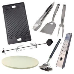 Grillfürst G521E 5-Brenner Edelstahl-Gasgrill Mit Hochtemperaturbrenner, Heckbrenner Und Edelstahl Rosten - X-DEAL Inkl. Zubehörpaket -Broil King || Napoleon || Rösle Verkaufsgeschäft Grillfuerst Gasgrills X Deals Zubehoerpaket E