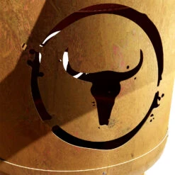 Moesta Bandit FirePlace 57 Cm Durchmesser - Inkl. Asado Grill Aufsatz Und Ablagebretter Bambus -Broil King || Napoleon || Rösle Verkaufsgeschäft Moesta Bandit Feuertonne Logo Detail