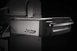 Napoleon Prestige 665 Edelstahl Gasgrill - Mit Safety Glow - Modell 2023 -Broil King || Napoleon || Rösle Verkaufsgeschäft Napoleon Prestige 665 Seitenablage