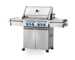 Napoleon Prestige Pro 500-3 Edelstahl Gasgrill Inkl. Drehspieß - Modell 2023 -Broil King || Napoleon || Rösle Verkaufsgeschäft Napoleon Prestige Pro 500 seitlich 01
