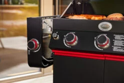 Rösle Videro G4-S VARIO+ Schwarz Gasgrill - FC Bayern Edition -Broil King || Napoleon || Rösle Verkaufsgeschäft Roesle FC Bayern Grill Videro klappbare Seitenablage