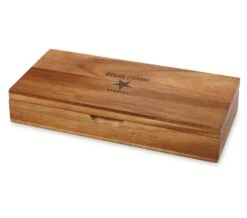 Steak Champ Gourmet Steakbesteck Set: 2 Steakmesser Und 2 Gabeln -Broil King || Napoleon || Rösle Verkaufsgeschäft Steak Champ Hourmet Messerset Kiste Geschenk 101059