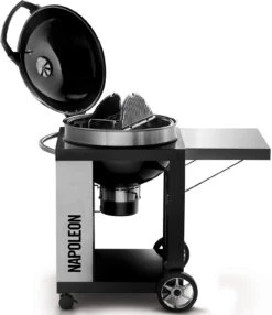 Napoleon Holzkohlegrill Kugelgrill Ø 57cm Im Rollwagen Mit Gussrost Und Deckelscharnier PRO22K-Cart-2 -Broil King || Napoleon || Rösle Verkaufsgeschäft napoleon grillwagen deckel PRO22K CART 2