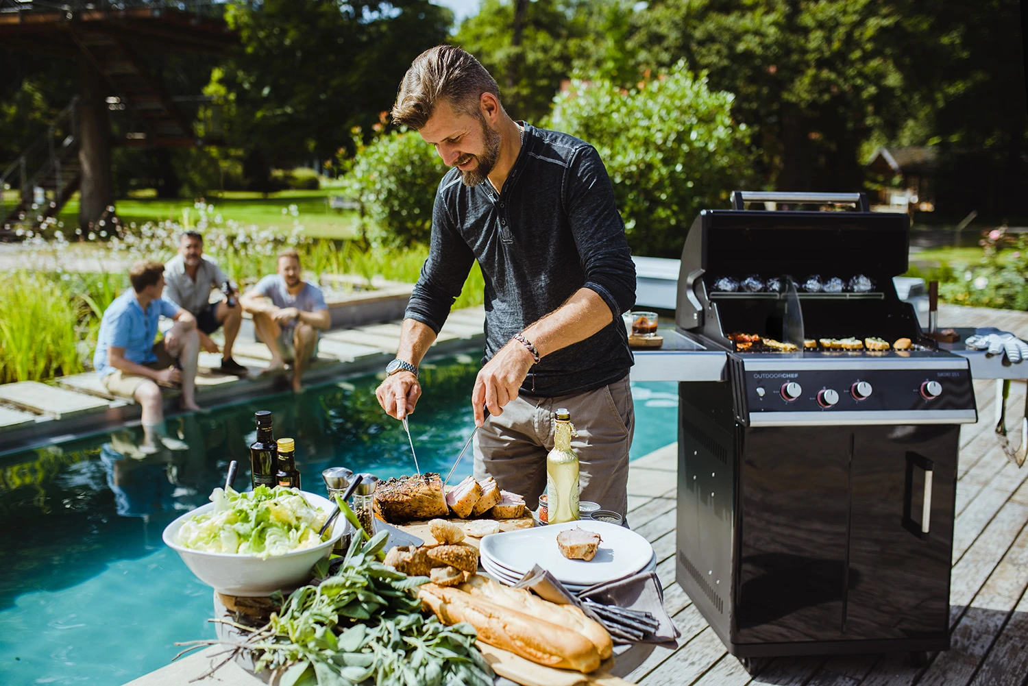 Outdoorchef Dualchef 325 G Gasgrill Mit Seitenkocher + BLAZING ZONE Infrarotbrenner 11 Outdoorchef Dualchef 325 G Gasgrill Mit Seitenkocher + BLAZING ZONE Infrarotbrenner – Bild 11