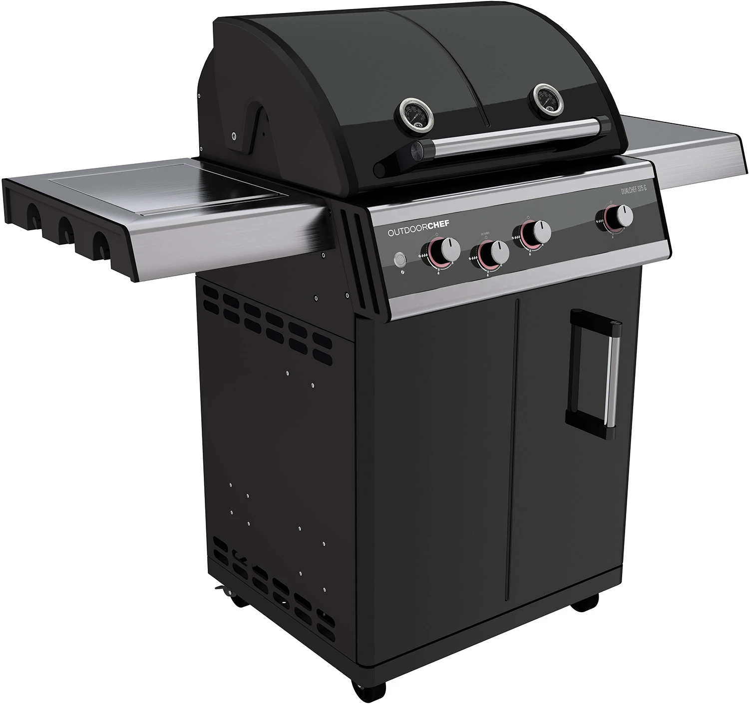Outdoorchef Dualchef 325 G Gasgrill Mit Seitenkocher + BLAZING ZONE Infrarotbrenner 3 Outdoorchef Dualchef 325 G Gasgrill Mit Seitenkocher + BLAZING ZONE Infrarotbrenner – Bild 3